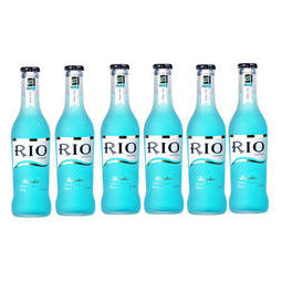 锐澳（RIO）洋酒 预调 鸡尾酒 果酒 蓝玫瑰味 275ml*6瓶（新老包装随机发货） 