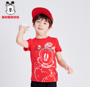 BoBDoG 巴布豆 2020新款 男童短袖T恤 25元包邮（需用券）