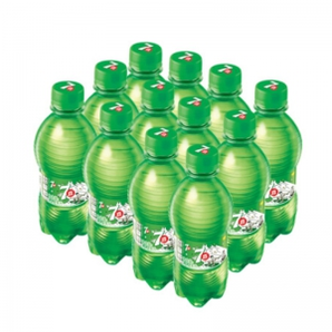 七喜 碳酸饮料 柠檬味汽水300ML*12瓶 