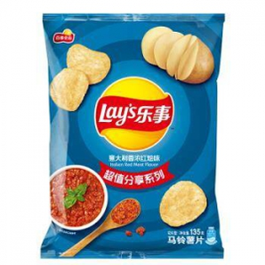 限地区：Lay's 乐事 薯片 意大利香浓红烩味 135g 