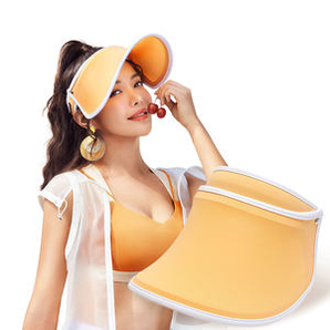韩国 VVC 2020新品 UPF 50+防晒 女大沿夏季遮阳帽 防紫外线99.9%