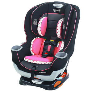 18日0点： graco/葛莱 儿童汽车安全座椅 0-7岁Extend2Fit 粉色双向安装 LATCH接口 999元包邮包税