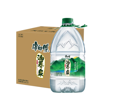 plus会员康师傅涵养泉天然矿泉水45l4瓶