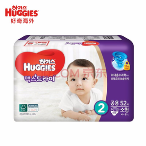 Huggies好奇 超干爽系列 纸尿裤小号S52片 4-8kg
