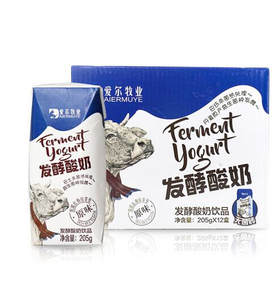 忠厚乳业 原味发酵酸奶 205g*12盒