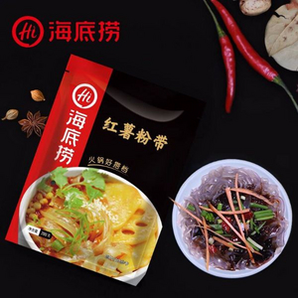 火锅必备,海底捞 红薯粉带 200克*5包 赠小龙虾调料包