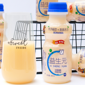 原味益生菌酸奶大瓶340ml*12瓶