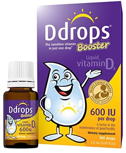 Ddrops 儿童维生素D3 滴剂 600 IU 100滴 到手约112元