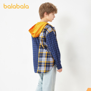 Balabala 巴拉巴拉 儿童格纹衬衫 低至66元（需用券）
