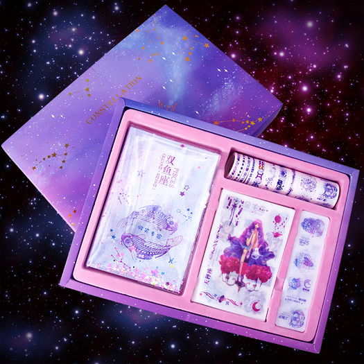 创意少女心手账本可爱笔记本流沙十二星座98元需用券