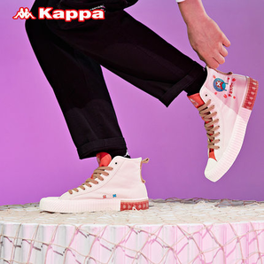 Kappa 卡帕 航海王联名 KPCBGVS54C 高帮串标帆布板鞋