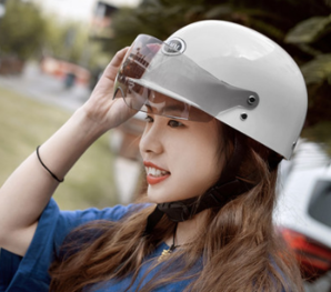 LMM TK-001 夏季纯色电动车头盔