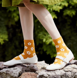 CARAMELLA 可爱日系纯棉中筒袜 2双 多款可选