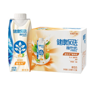 维他奶 健康加法益生元+植物奶 250ml*12盒