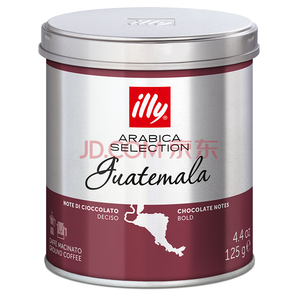 限地区： illy 意利 精选系列危地马拉咖啡粉 125g *3件 93.9元（双重优惠）