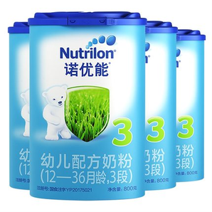 Nutrilon 诺优能 婴儿配方奶粉 中文版 3段 800g*4罐婴儿