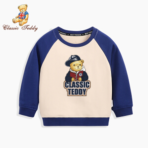 CLASSIC TEDDY 精典泰迪 儿童长袖圆领卫衣 