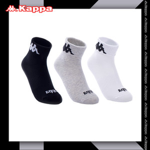 Kappa/卡帕 女士透气弹力时尚短袜 3双