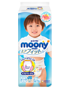 moony 尤妮佳 男婴用拉拉裤 XL38