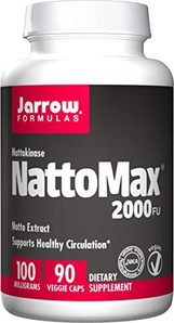 抗血栓！Jarrow Formulas 杰诺 NattoMax 纳豆酵素激酶100mg*90粒 到手￥141.93