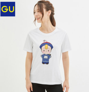 GU 极优 GU324217000 女装印花T恤