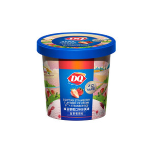 限地区！PLUS会员！ DQ 埃及草莓口味冰淇淋 90g  