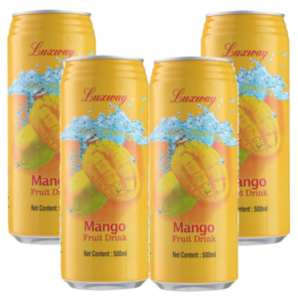 马来西亚进口 乐卡斯 0脂肪芒果汁饮料 500ml*4瓶