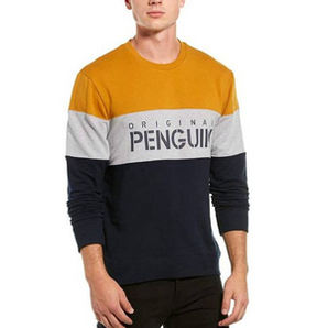 S码！Original Penguin 男士拼色长袖卫衣 RPM2508 到手179.53元
