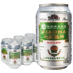 纯粮酿造哈特小哈啤酒哈特制冰爽330ml6听99元包邮需用券