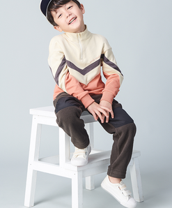 日本超高人气童装品牌！petit main 2020秋装新款日系男童摇粒绒长裤