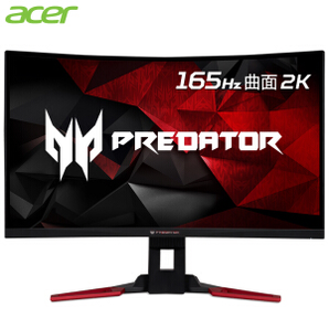 Acer 宏碁 掠夺者 Z321QU 31.5英寸 VA曲面电竞显示器（2560x1440、165Hz、G-Sync、99%sRGB）