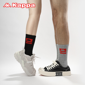 Kappa卡帕 KP0W10 撞色运动长筒袜 3双装 