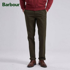 英国皇室御用品牌，Barbour 巴伯尔 男士直筒休闲裤