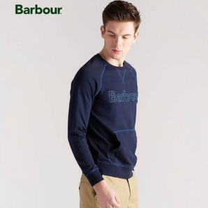 英国皇室御用品牌 Barbour 巴伯尔 男士纯棉针织卫衣 两色