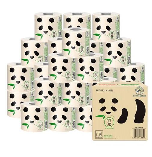 心相印竹π本色卷纸3层125g27粒