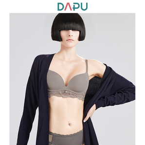 DAPU 大朴 女式新品性感蕾丝边微聚拢光面文胸 99.92元包邮（需用券）