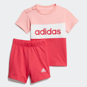 1日0点！ adidas 阿迪达斯 GD6171 婴童装训练短袖运动套装