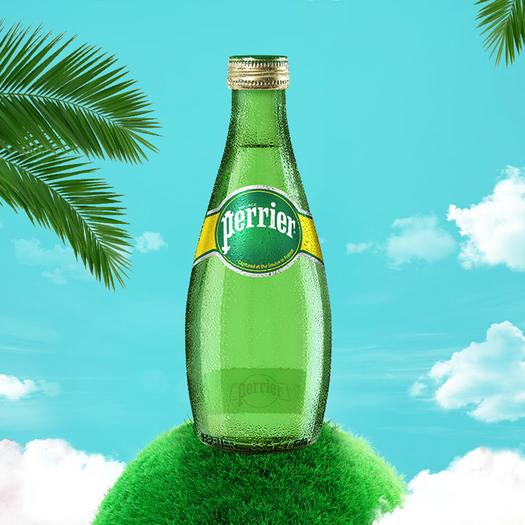 双11预售: perrier巴黎水原味含气天然矿泉水 330ml*12瓶 89元包邮包