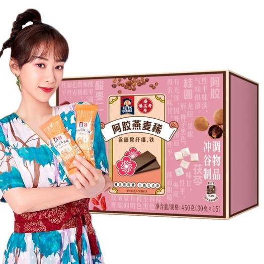 杨紫代言桂格潘高寿阿胶燕麦片450g多重优惠