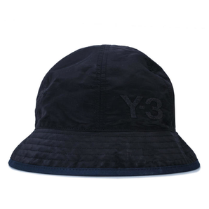  Y-3 男士logo渔夫帽 黑色