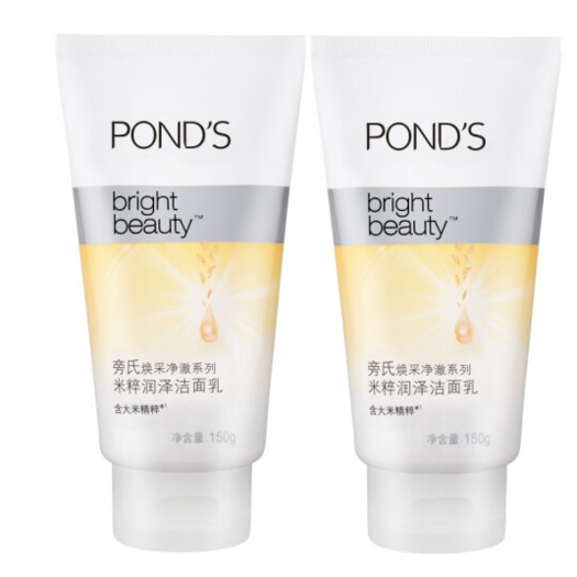 ponds旁氏米粹润泽洁面乳150g2支28元需用券