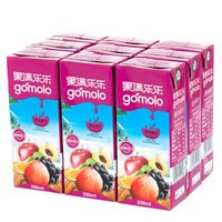 gomolo 果满乐乐 5种水果混和果汁100% 250ml*9盒