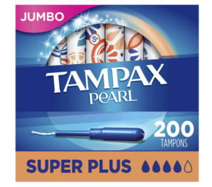 Tampax 丹碧丝 珍珠系列 塑胶导管棉条 超大吸收量版 50支*4盒   含税到手约311元