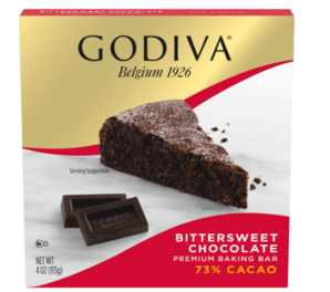 Godiva 歌帝梵 73%可可(苦甜)烘焙巧克力113g*12盒 直邮含税到手￥337