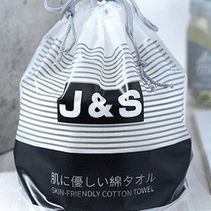 j&s 一次性卷筒式纯棉洗脸巾 20*20cm*3卷装