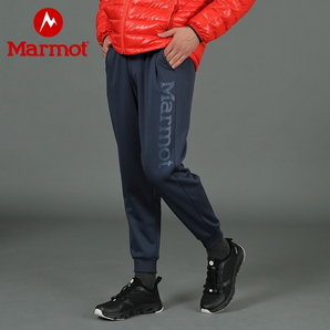 Marmot/土拨鼠户外运动男士休闲保暖卫裤