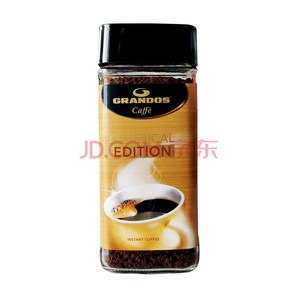 格兰特 GRANDOS 精选速溶黑咖啡100g*5件 69.5元（折合13.9元/件）