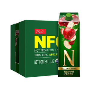 限地区： 兰雀 萨果奇 100%NFC苹果汁 1L*6盒 礼盒装 *4件