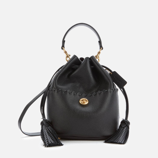 coach蔻驰lora女士抽绳水桶包