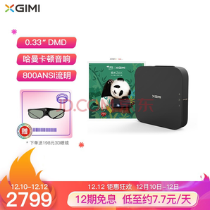 XGIMI 极米 Z6X 投影仪 熊猫定制礼盒 2799元包邮